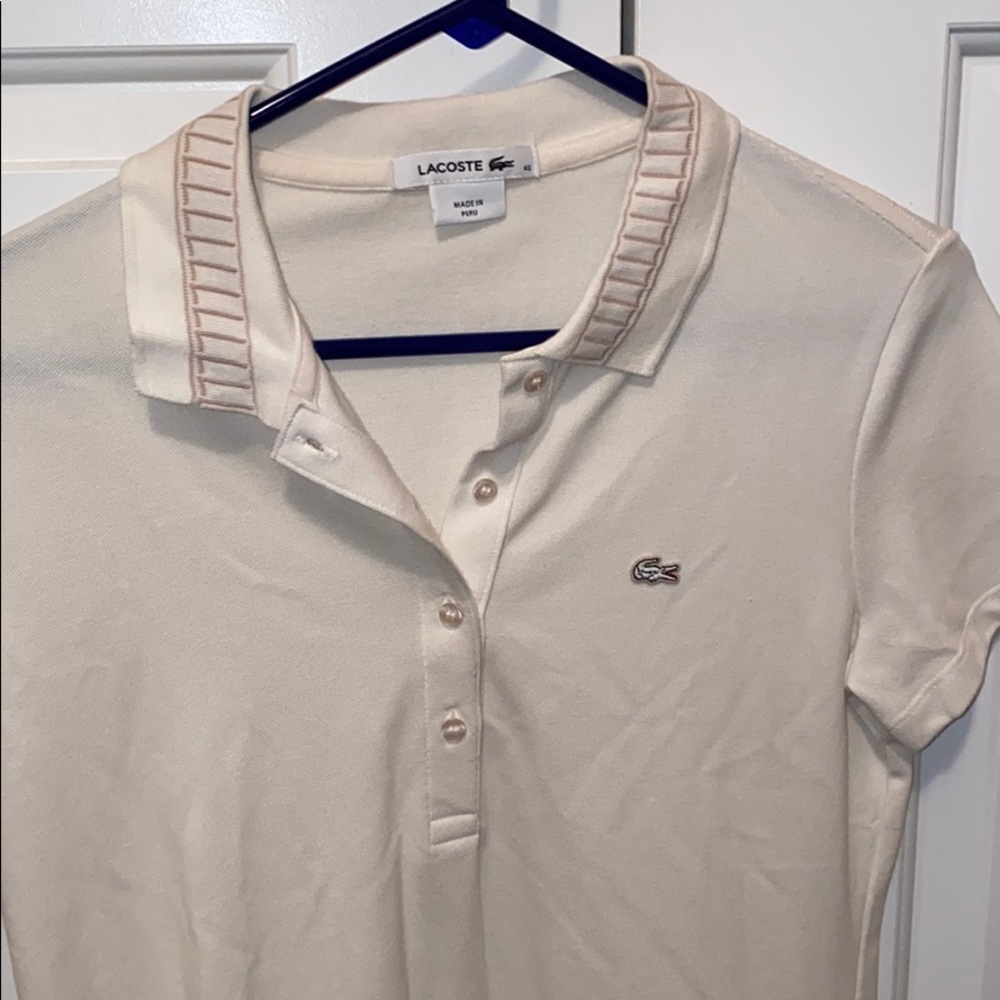 Lacoste size 40 beige color
